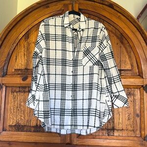 Free People Plaid Tunic